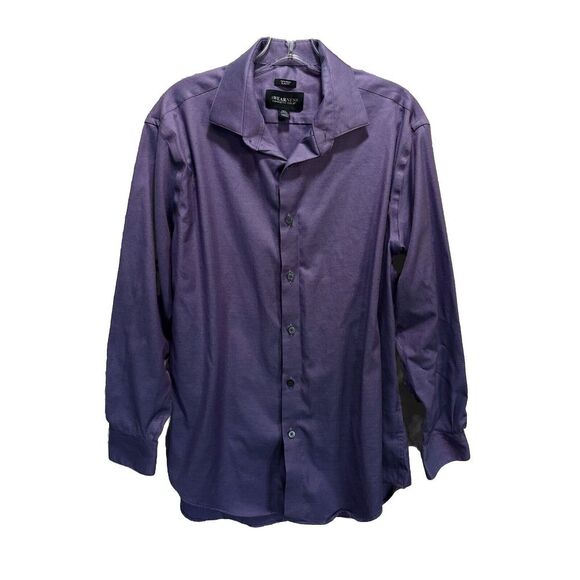Awareness Long Sleeve Button Down Shirt Purple Slim Fit Size 16‎ 1/2(32-33) - Picture 1 of 5
